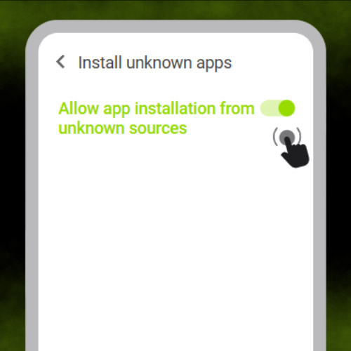 Enable Unknown Sources
