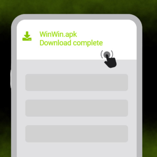Open the WinWin APK file