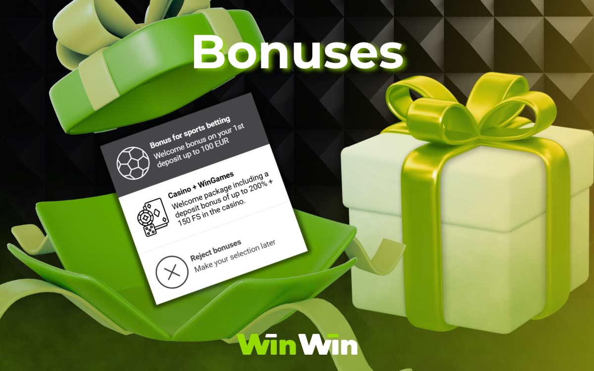 WinWin Registration Bonuses